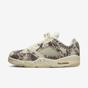 (Women's) Air Jordan 5 Retro Low 'Expression' (2022) DA8016-100 Air Jordan 5 shoes with mesh panel details