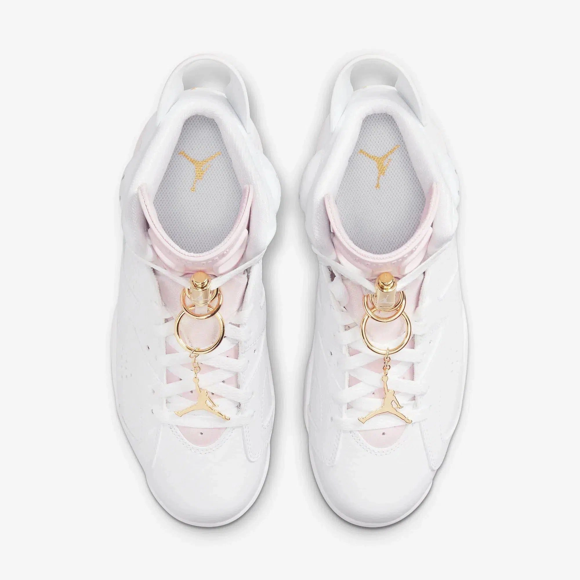 (Women's) Air Jordan 6 Retro 'Gold Hoops' (2021) DH9696-100 Air Jordan 6 Classic High-Top Sneakers