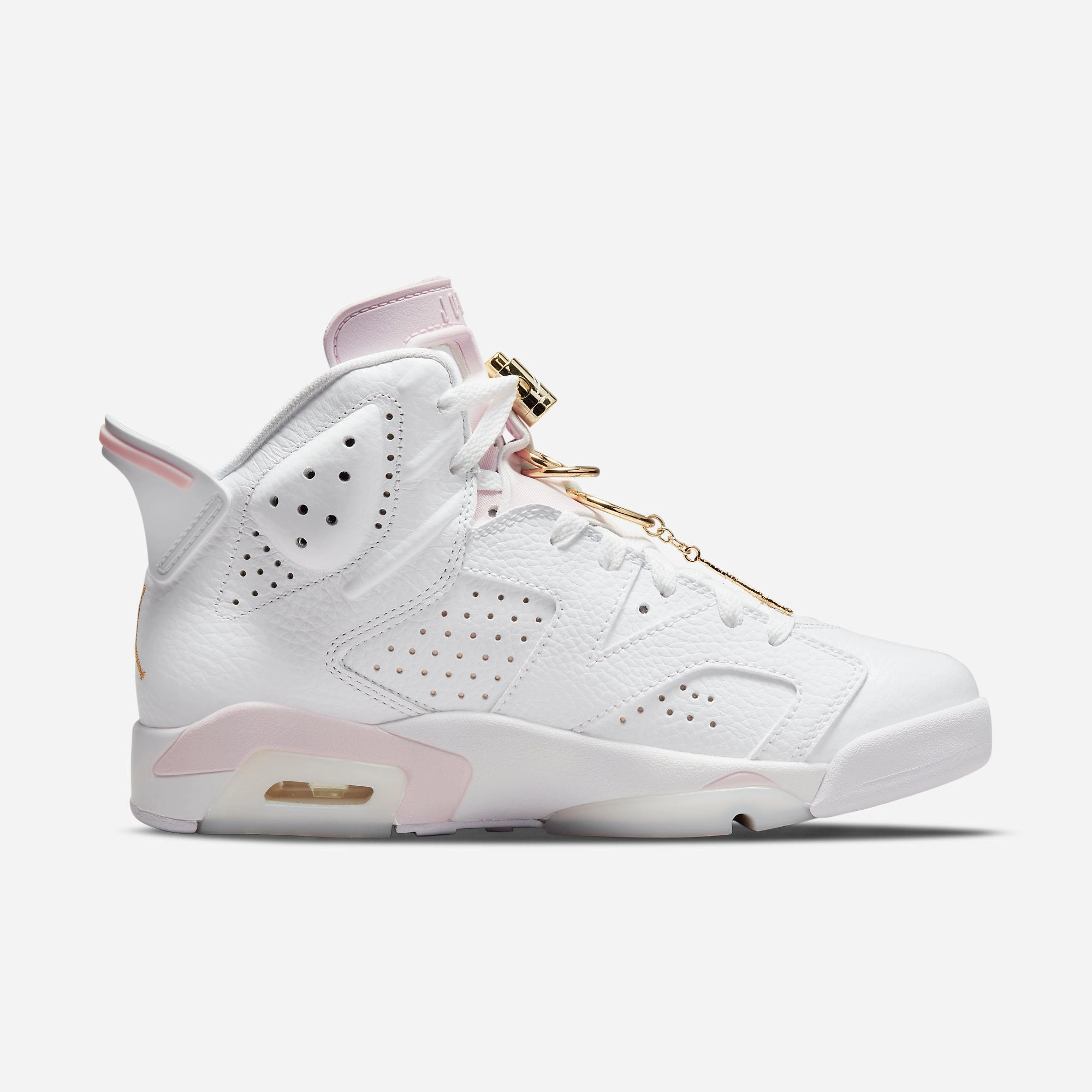 (Women's) Air Jordan 6 Retro 'Gold Hoops' (2021) DH9696-100 Air Jordan 6 Classic High-Top Sneakers