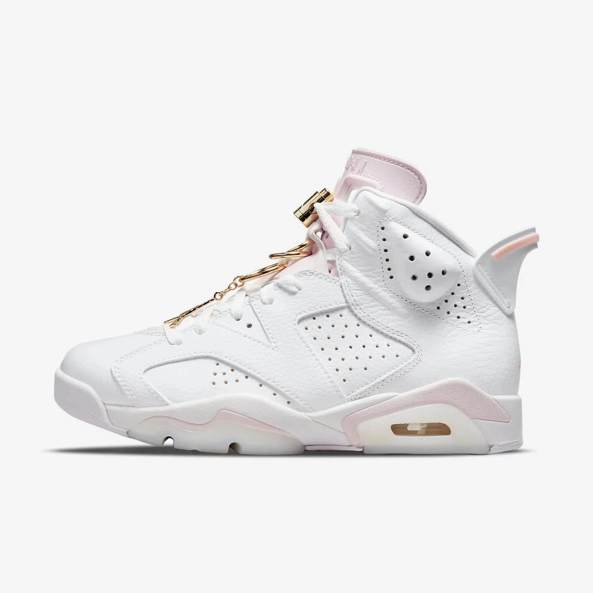 (Women's) Air Jordan 6 Retro 'Gold Hoops' (2021) DH9696-100 Air Jordan 6 high-top shoes for hoop fans