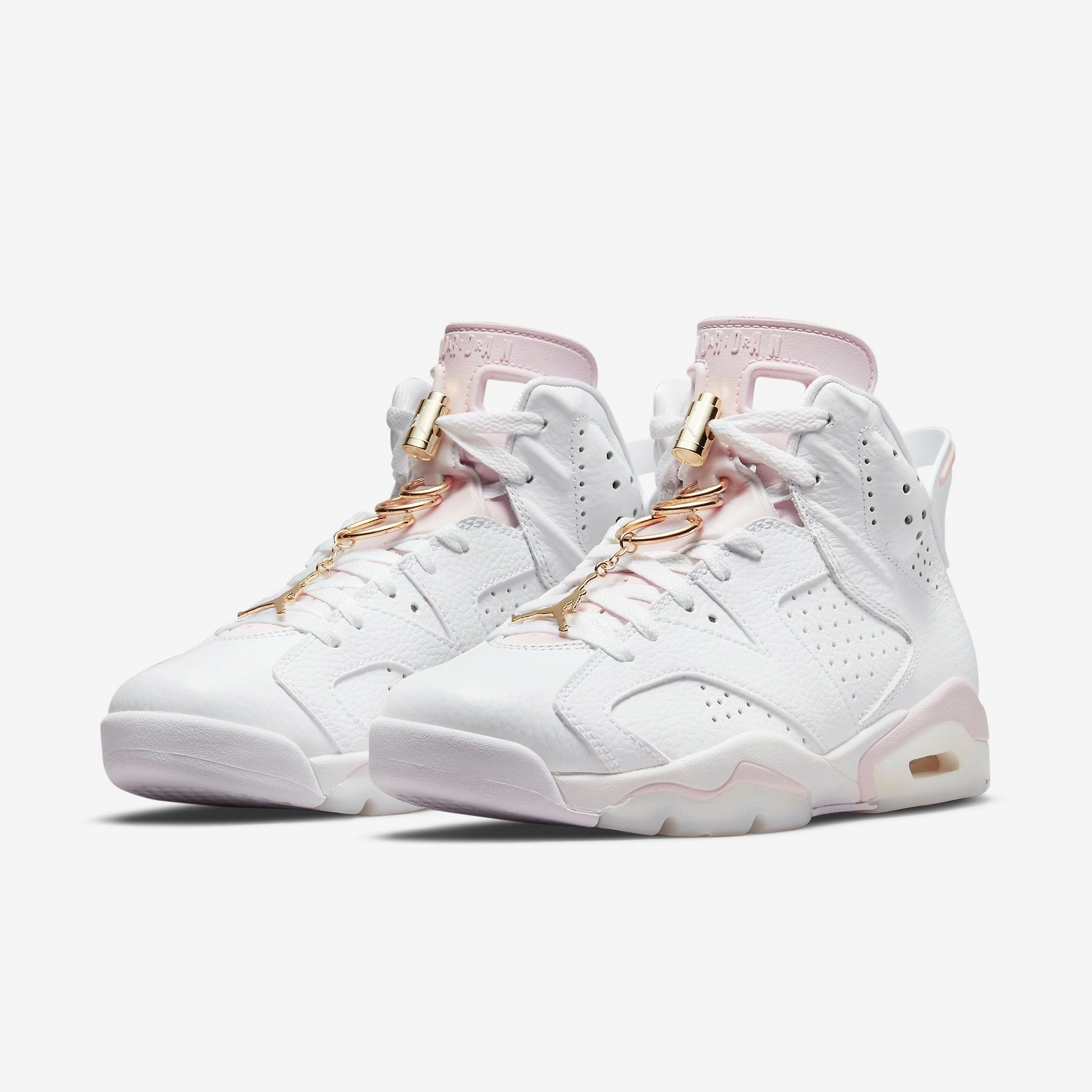 (Women's) Air Jordan 6 Retro 'Gold Hoops' (2021) DH9696-100 Air Jordan 6 Classic High-Top Sneakers
