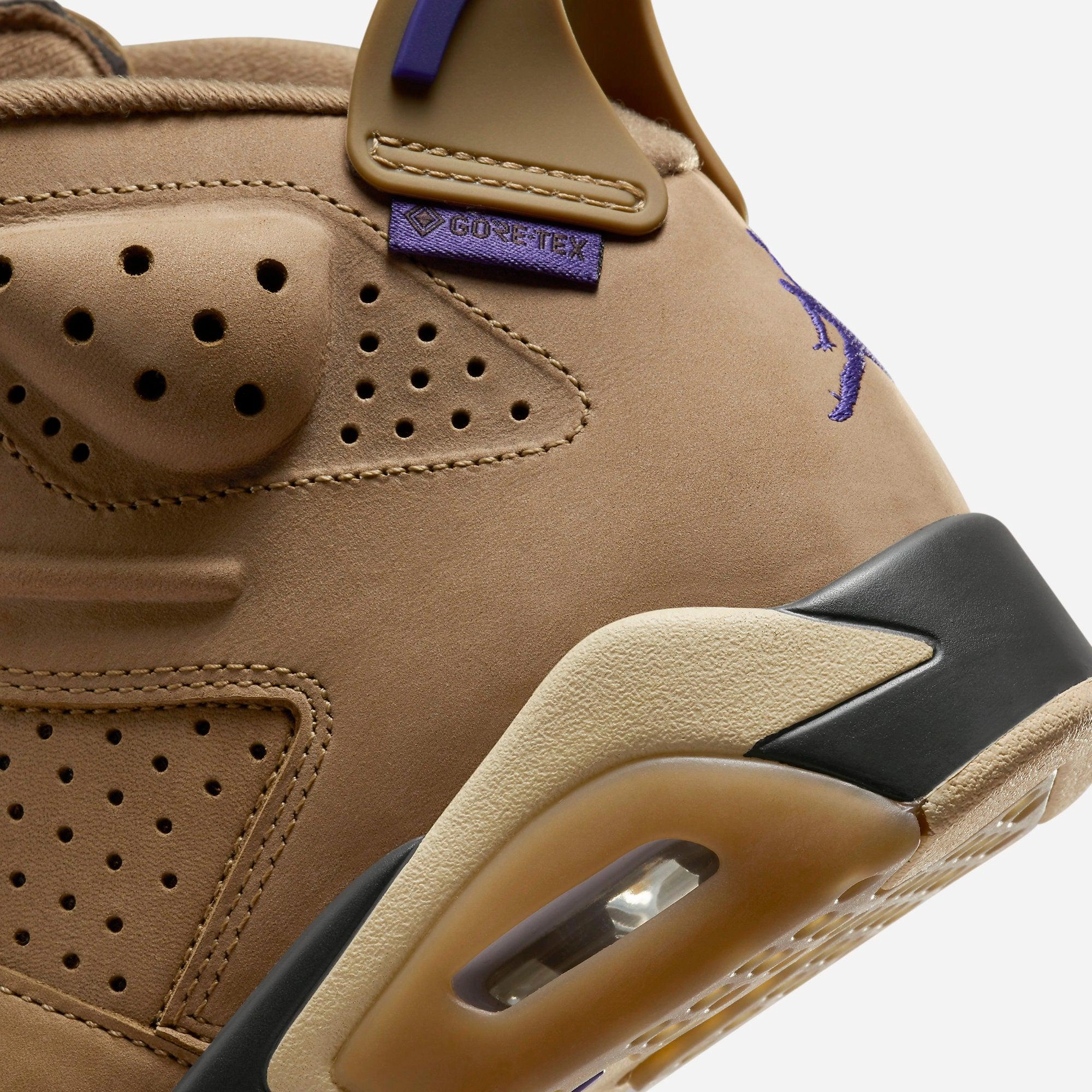 (Women's) Air Jordan 6 Retro GTX x GORE-TEX 'Brown Kelp' (2023) FD1643-300 Air Jordan 6 Classic High-Top Sneakers