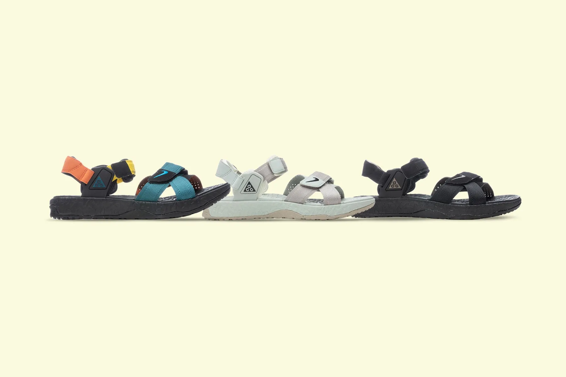 ACG Air Deschtz   - Cream/Black Nike Cushioned Mesh Sneakers
