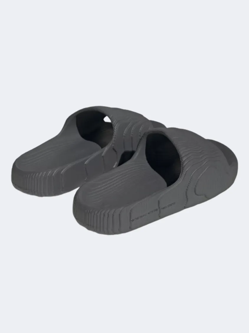 Adidas Adilette 22  Men Originals Slippers Grey Mens Casual Everyday Sneakers