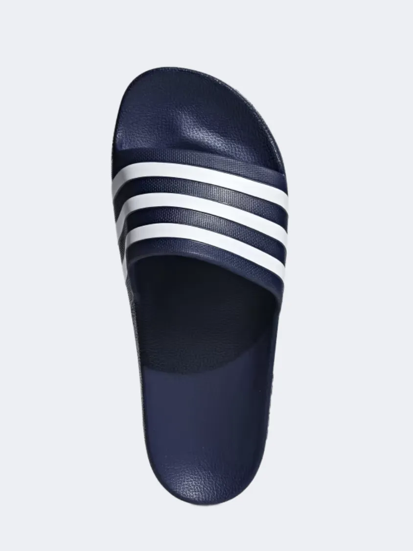 Adidas Adilette Aqua Men Swim Slippers Dark Blue Mens Casual Everyday Sneakers