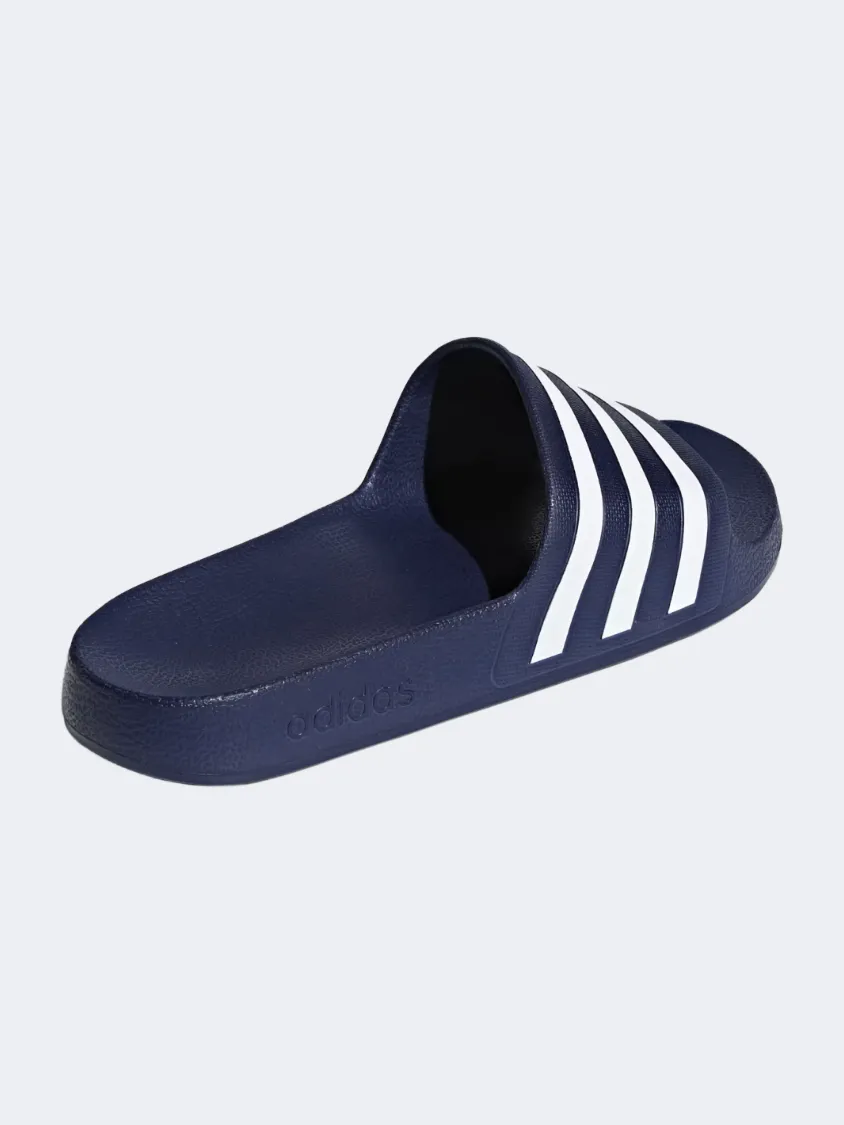 Adidas Adilette Aqua Men Swim Slippers Dark Blue Mens Casual Everyday Sneakers