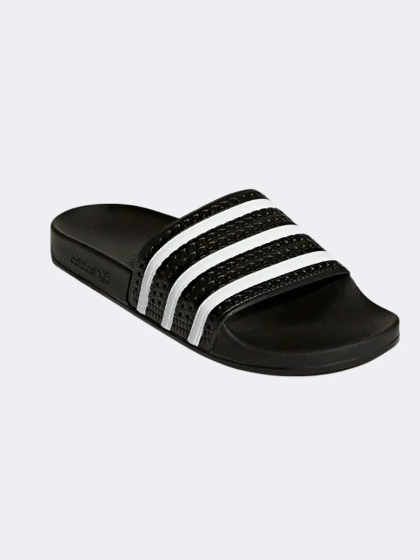 Adidas Adilette Men Original Slippers Black/White Mens Casual Everyday Sneakers