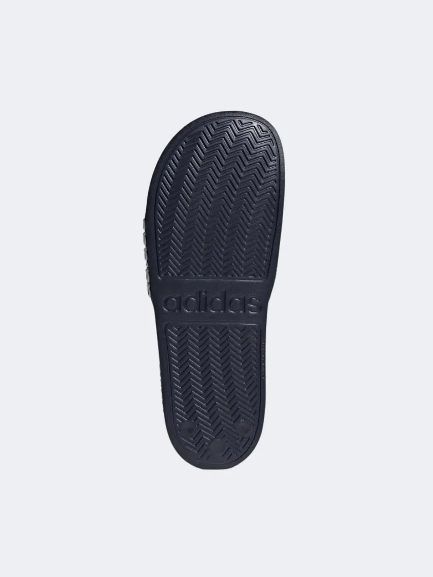 Adidas Adilette Shower Men Sportswear Slippers Legend Ink/ White Mens Casual Everyday Sneakers