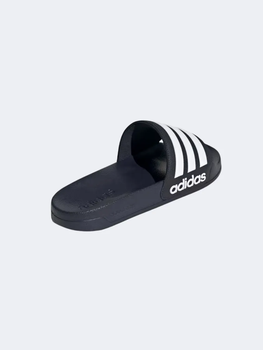 Adidas Adilette Shower Men Sportswear Slippers Legend Ink/ White Mens Casual Everyday Sneakers