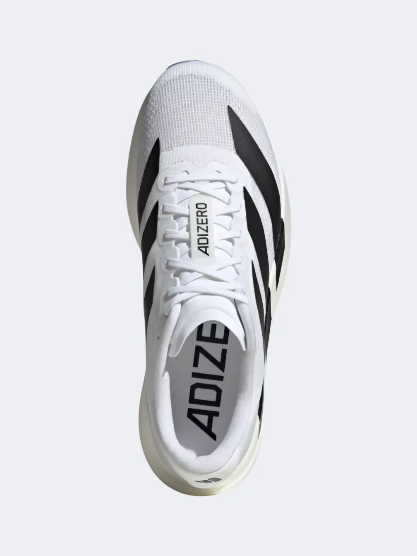 Adidas Adizero Evo Sl Men Running Shoes White/Black Mens Urban Style Comfort Shoes