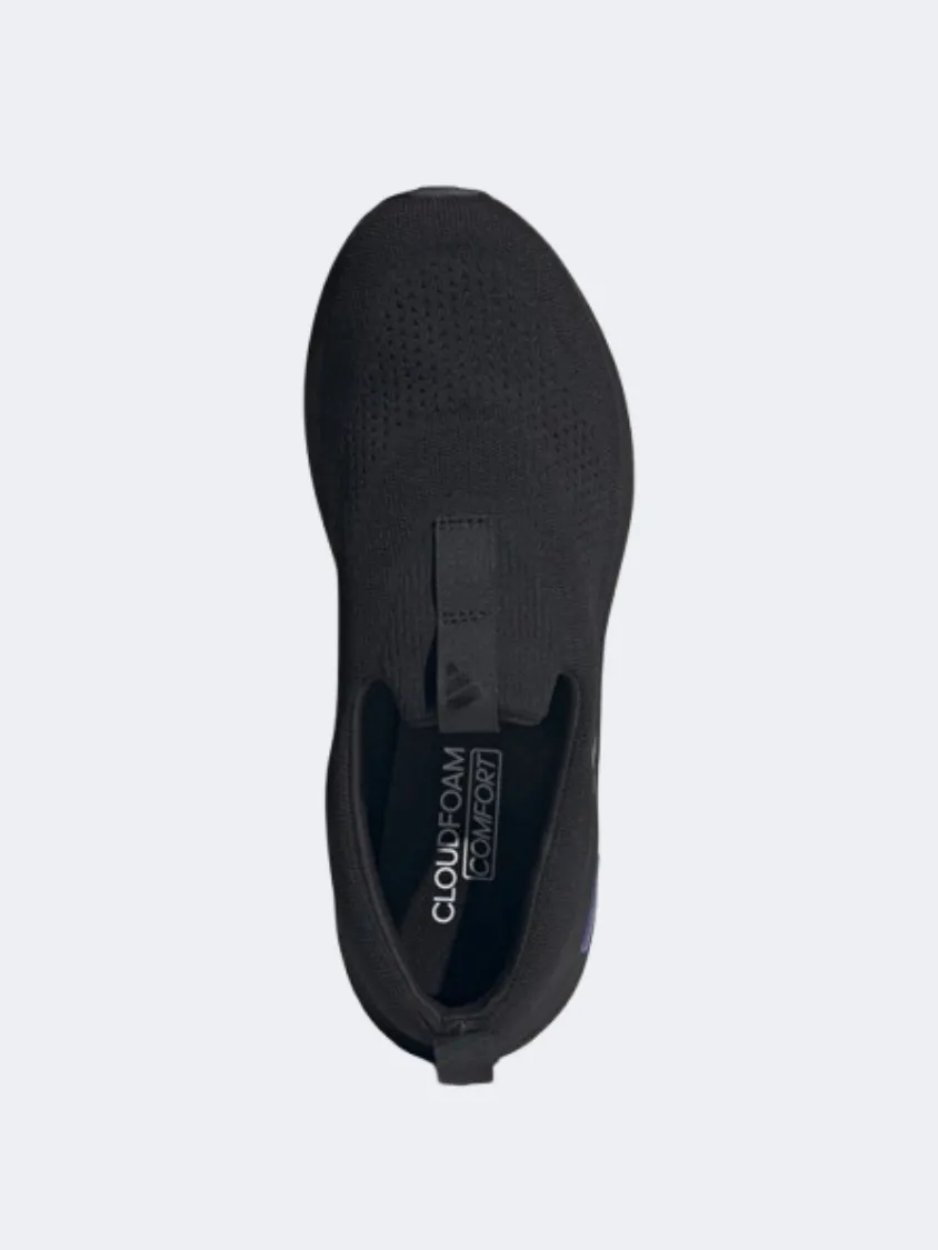 Adidas Cloudfoam Go Lounge Men Sportswear Shoes Black/Lucid Blue Mens Urban Style Comfort Shoes