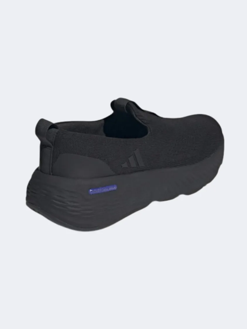 Adidas Cloudfoam Go Lounge Men Sportswear Shoes Black/Lucid Blue Mens Urban Style Comfort Shoes