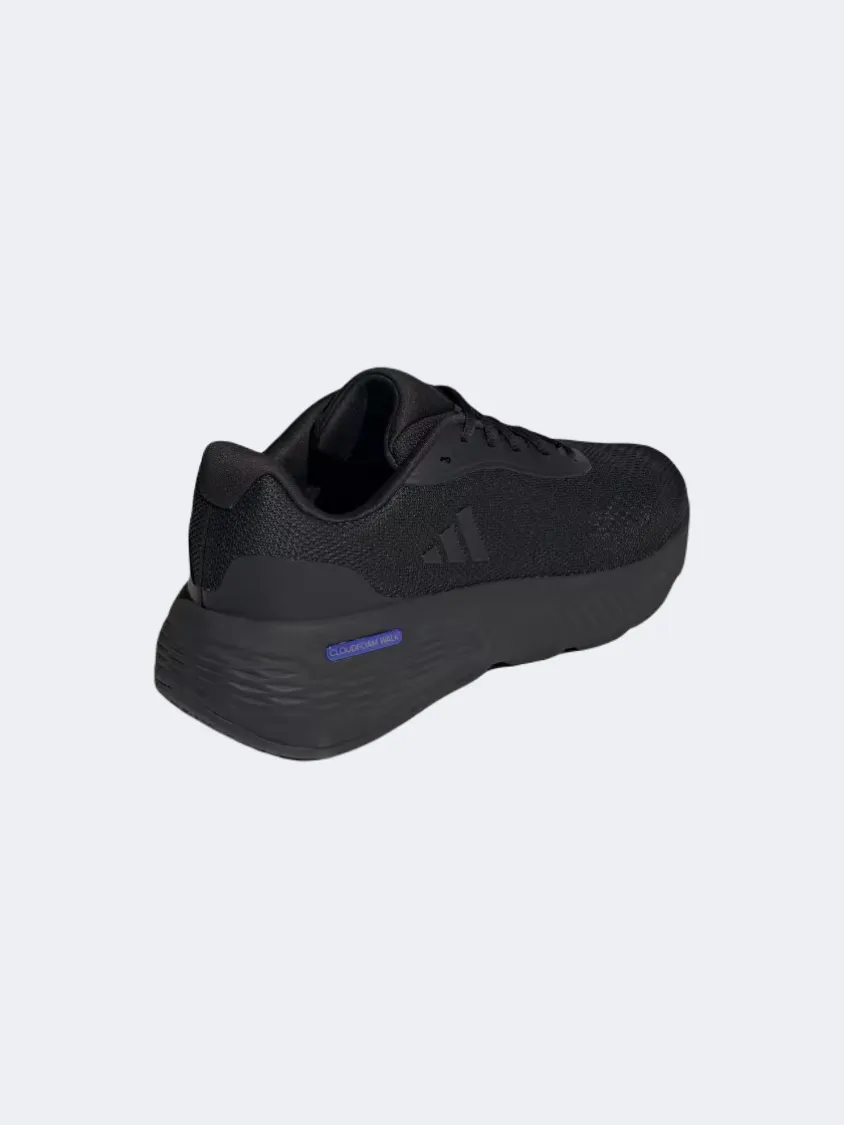 Adidas Cloudfoam Go Men Sportswear Shoes Black/Lucid Blue Mens Casual Everyday Sneakers