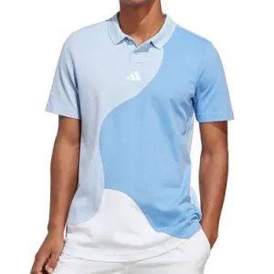 Adidas Clubhouse Color Block Polo - Blue Dawn/Blue Fusion Clothing Adidas Men