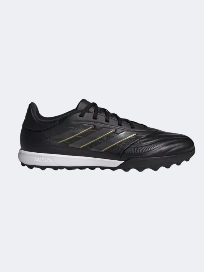 Adidas Copa Pure 2 League Men Turf Shoes Black/Carbon/Gold Mens shoes for everyday urban style