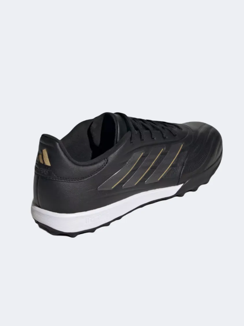 Adidas Copa Pure 2 League Men Turf Shoes Black/Carbon/Gold Mens Casual Everyday Sneakers