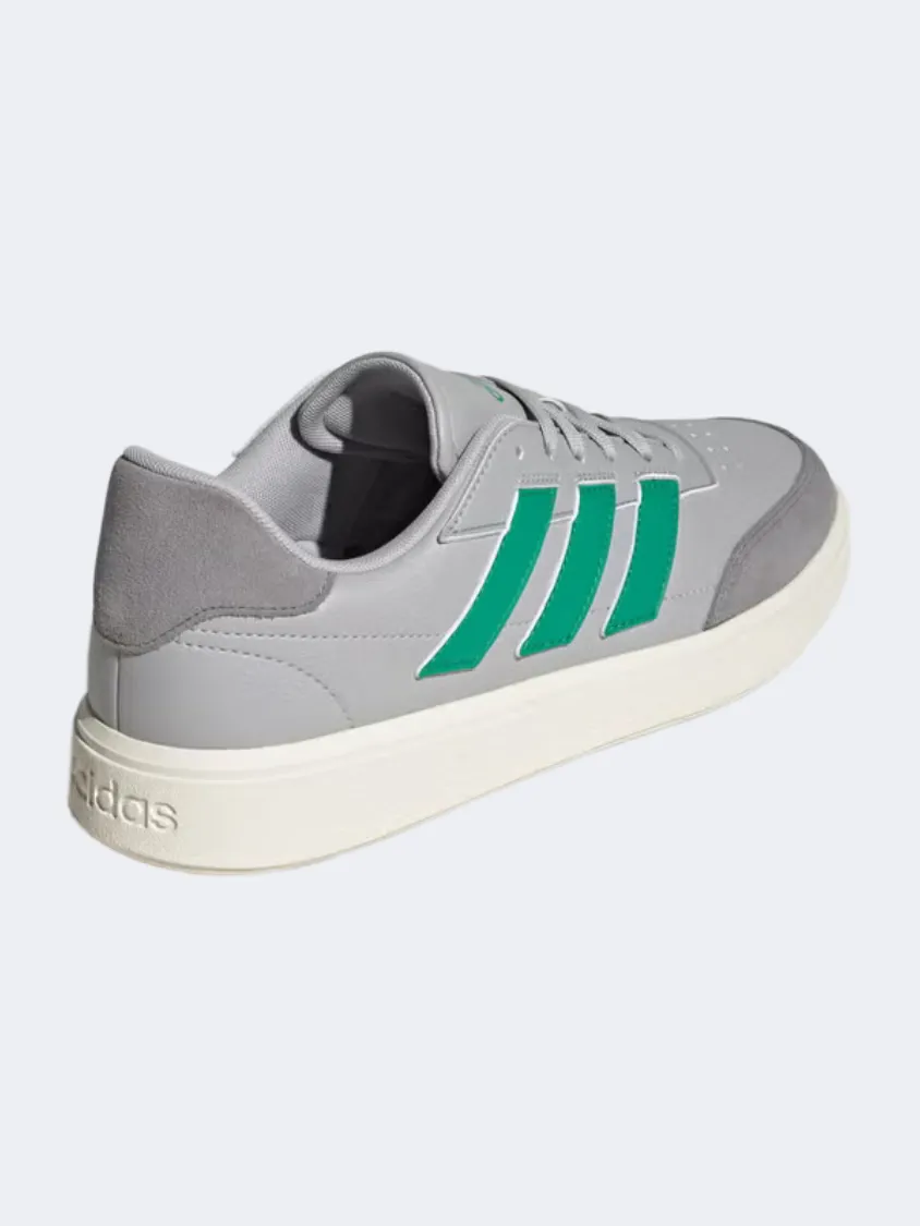 Adidas Courtblock Men Sportswear Shoes Green/Grey Mens Urban Style Comfort Shoes