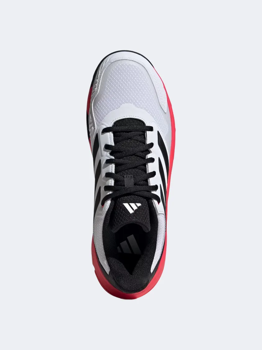 Adidas Courtjam Control 3 Men Tennis Shoes White/Black/Red Mens Urban Style Comfort Shoes