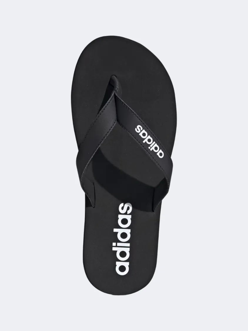 Adidas Eezay Men Sportswear Slippers Black/White Mens Urban Style Comfort Shoes