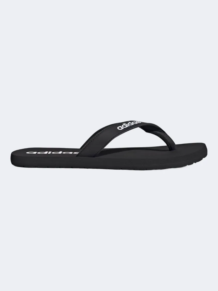 Adidas Eezay Men Sportswear Slippers Black/White Essential mens casual shoes for comfort