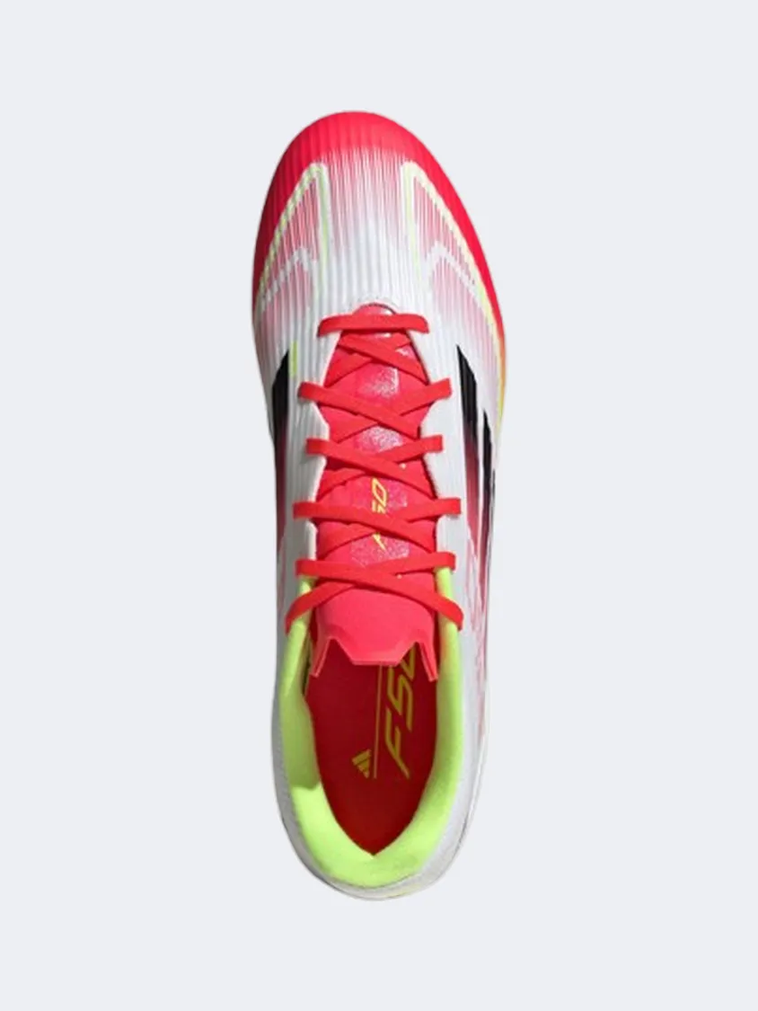 Adidas F 50 League FG MG Men Football Shoes White/Black/Yellow Mens Urban Style Comfort Shoes