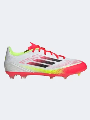 Adidas F 50 League FG MG Men Football Shoes White/Black/Yellow Essential mens casual shoes for comfort
