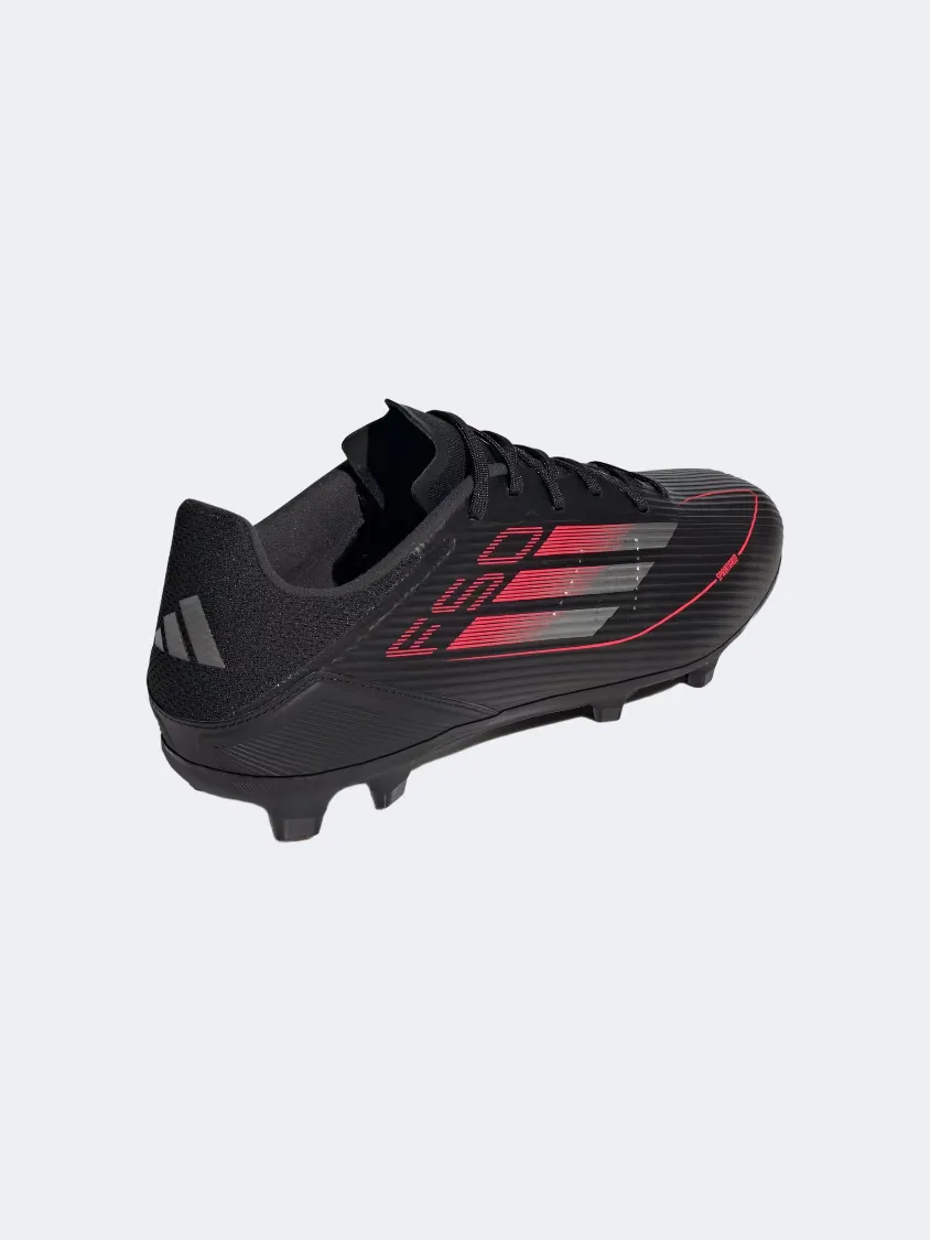 Adidas F50 League Fg MG Men Football Shoes Black/Metallic/Red Mens Urban Style Comfort Shoes