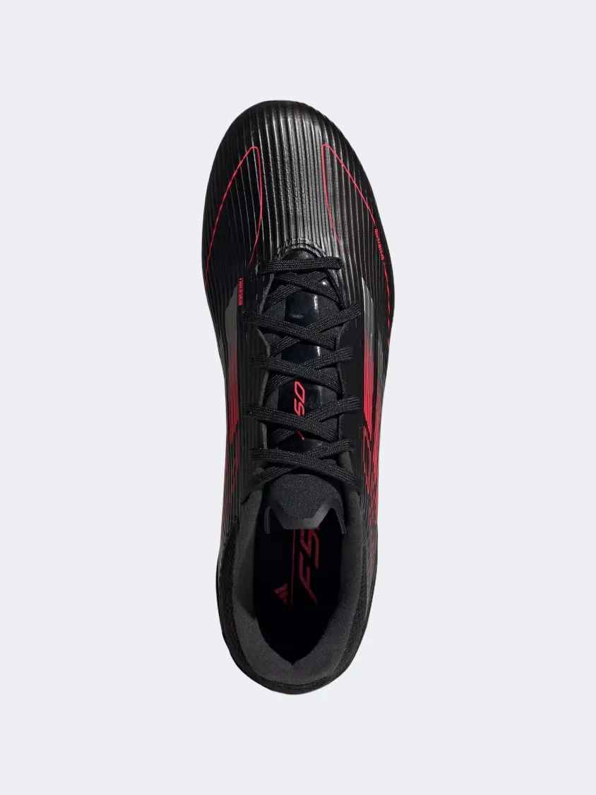 Adidas F50 League Fg MG Men Football Shoes Black/Metallic/Red Mens Urban Style Comfort Shoes