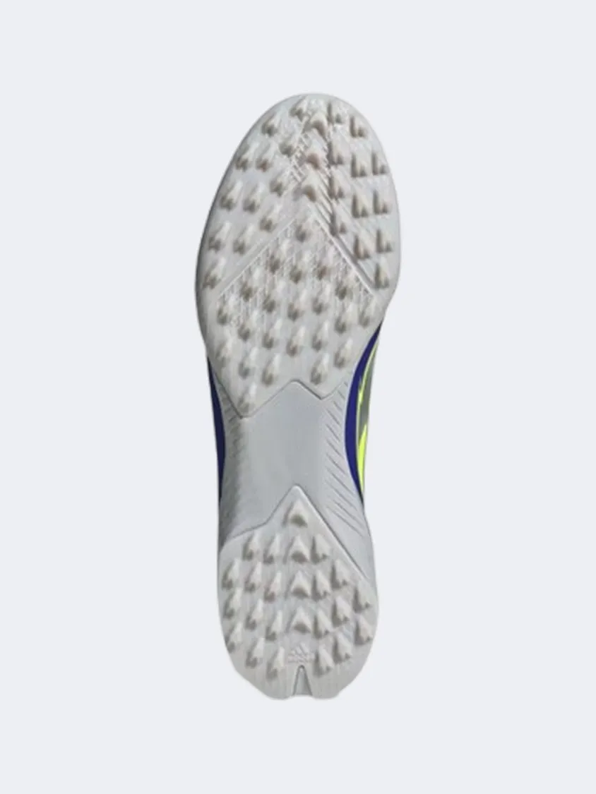 Adidas F50 League Tf Messi Men Football Shoes Silver/Yellow/Blue Mens Urban Style Comfort Shoes