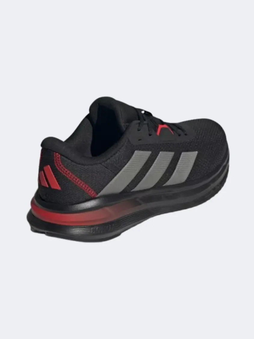 Adidas Galaxy 7 Men Running Shoes Black/Metal/Scarlet Mens Urban Style Comfort Shoes