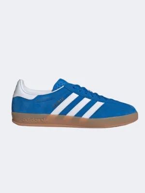 Adidas Gazelle Indoor Men Original Shoes Blue Bird/White/Gum Mens shoes for everyday urban style