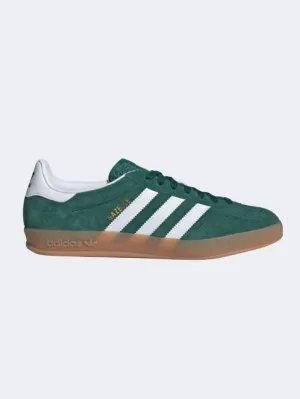 Adidas Gazelle Indoor Men Original Shoes Green/White/Gum Mens shoes for everyday urban style