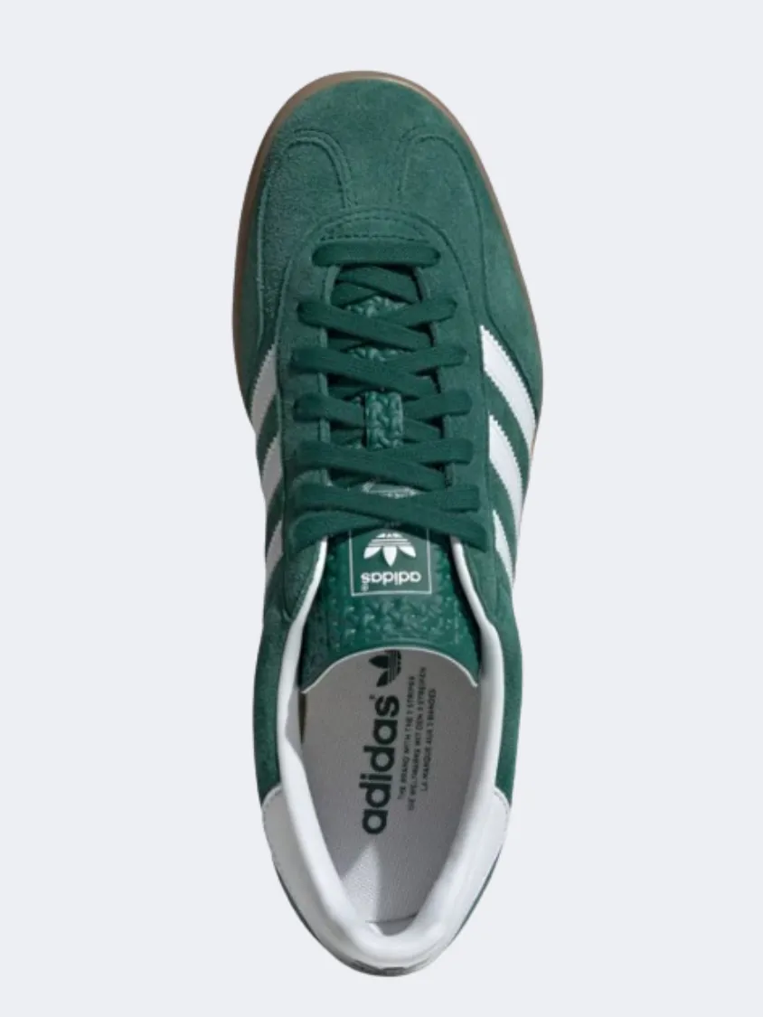 Adidas Gazelle Indoor Men Original Shoes Green/White/Gum Mens Casual Everyday Sneakers