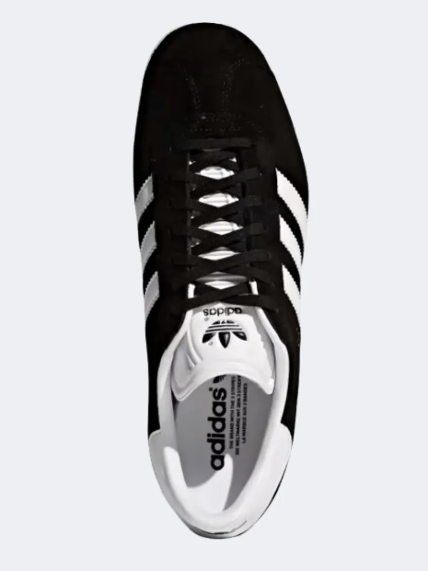 Adidas Gazelle Men Original Shoes Black/White/Gold Mens Casual Everyday Sneakers