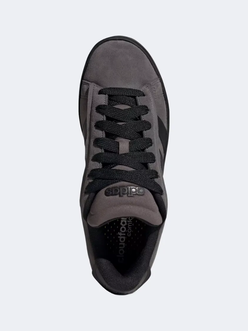Adidas Grand Court Alpha 0 Men Sportswear Shoes Charcoal/Black Mens Urban Style Comfort Shoes