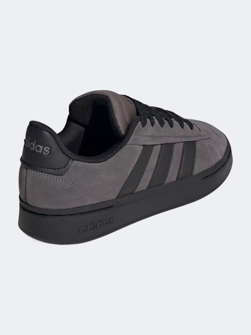 Adidas Grand Court Alpha 0 Men Sportswear Shoes Charcoal/Black Mens Urban Style Comfort Shoes