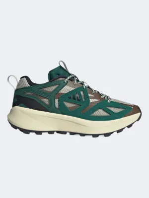Adidas Kantai Trail Men Sportswear Shoes Grey/Black/Green Essential mens casual shoes for comfort