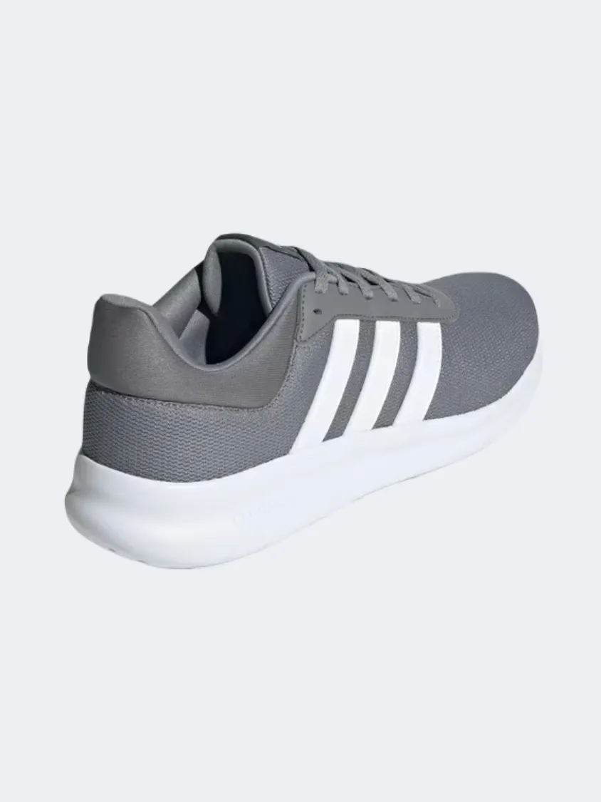 Adidas Lite Racer 4 Men Sportswear Shoes Grey/White Mens Urban Style Comfort Shoes