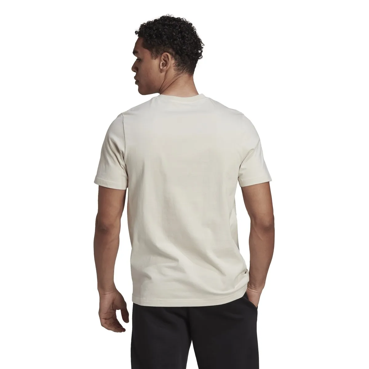 ADIDAS MEN'S ESSENTIALS BIG LOGO STONE TEE Cothing_Mens-Adidas