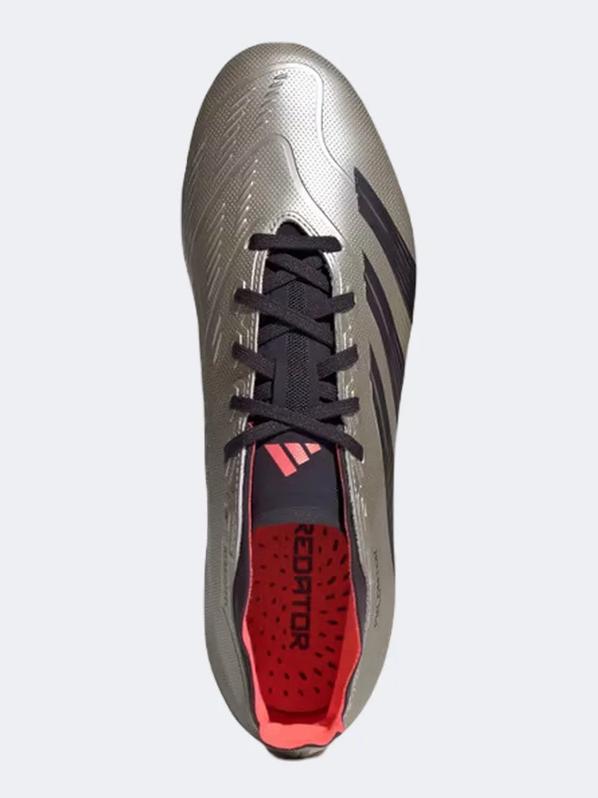 Adidas Predator League Fg Men Football Shoes Platinum/Black/Turbo Mens Urban Style Comfort Shoes