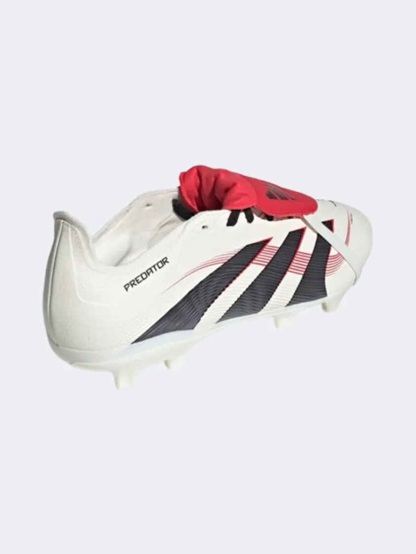 Adidas Predator League Fold Over Tongue Men Football Shoes White/Black/Ruby Mens Urban Style Comfort Shoes