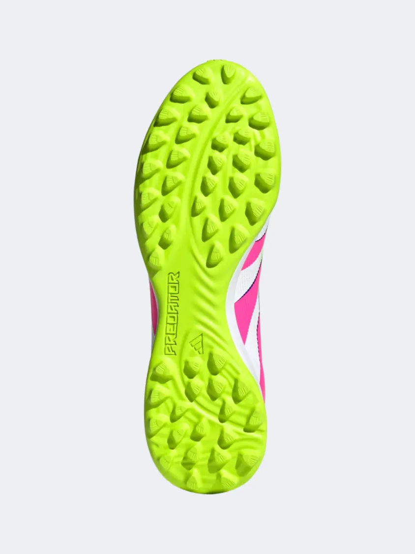 Adidas Predator League Tf Men Football Shoes White/Pink/Lemon Mens Urban Style Comfort Shoes
