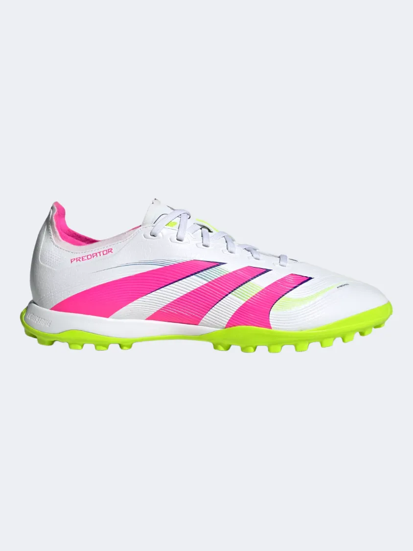 Adidas Predator League Tf Men Football Shoes White/Pink/Lemon Essential mens casual shoes for comfort