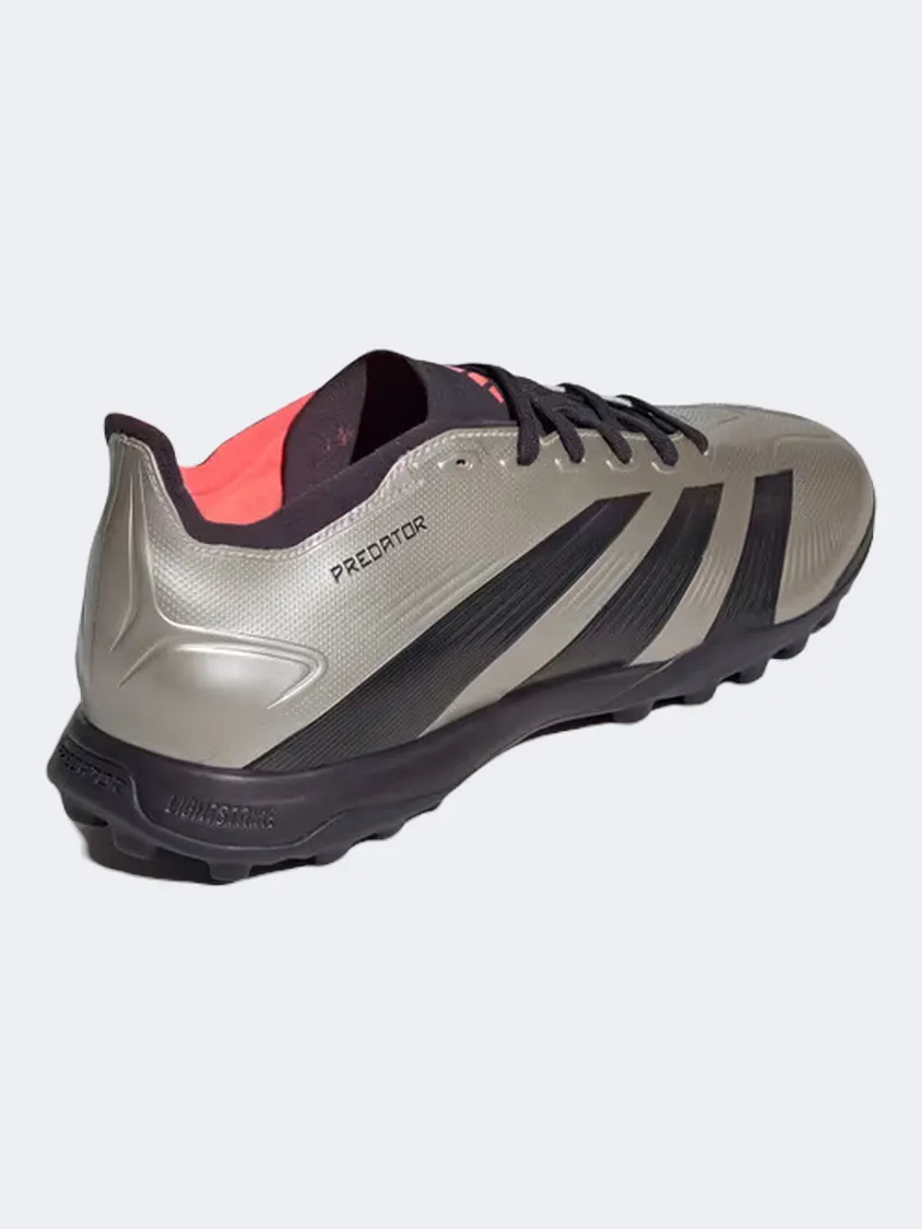 Adidas Predator League Tf Men Turf Shoes Platinum/Black/Turbo Mens Urban Style Comfort Shoes