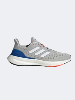 Adidas Pureboost 23 Men Running Shoes Grey/White/Lime Mens shoes for everyday urban style