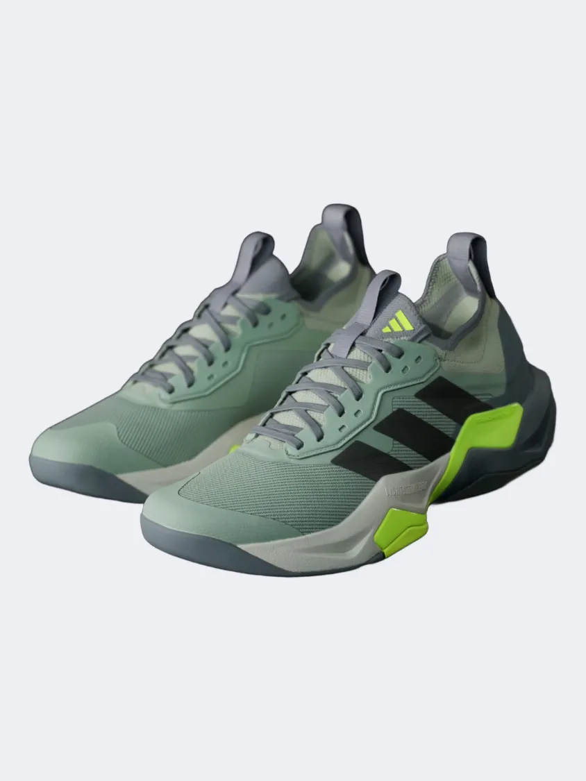 Adidas Rapidmove Adv 2 Men Training Shoes Silver Green/Black Mens Urban Style Comfort Shoes