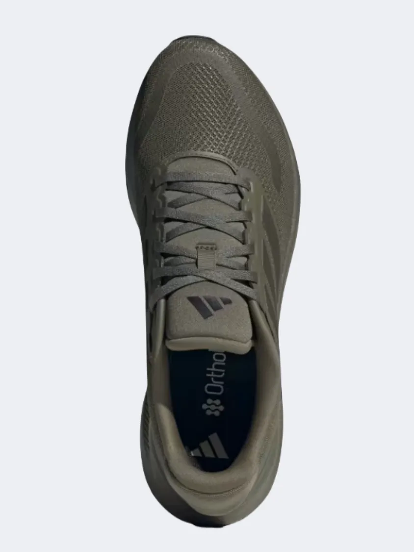 Adidas Runfalcon 5 Men Running Shoes Olive Strata/Black Mens Casual Everyday Sneakers