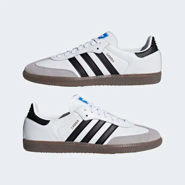 Adidas Samba Og Unisex Original Shoes White/Black/Gum Mens Casual Everyday Sneakers