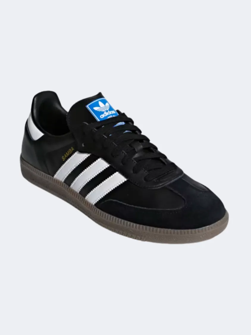 Adidas Samba Og Unixes Original Shoes Black/White/ Gum Mens Casual Everyday Sneakers
