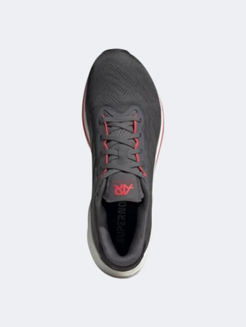 Adidas Supernova Rise 2 Men Running Shoes Grey/Metallic/Red Mens Urban Style Comfort Shoes
